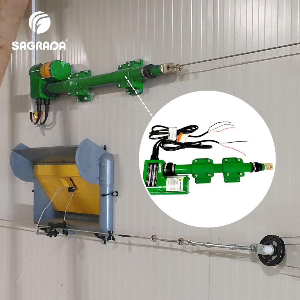 Parrandachilik fermalari uchun chiziqli servo drayv (aktuator)